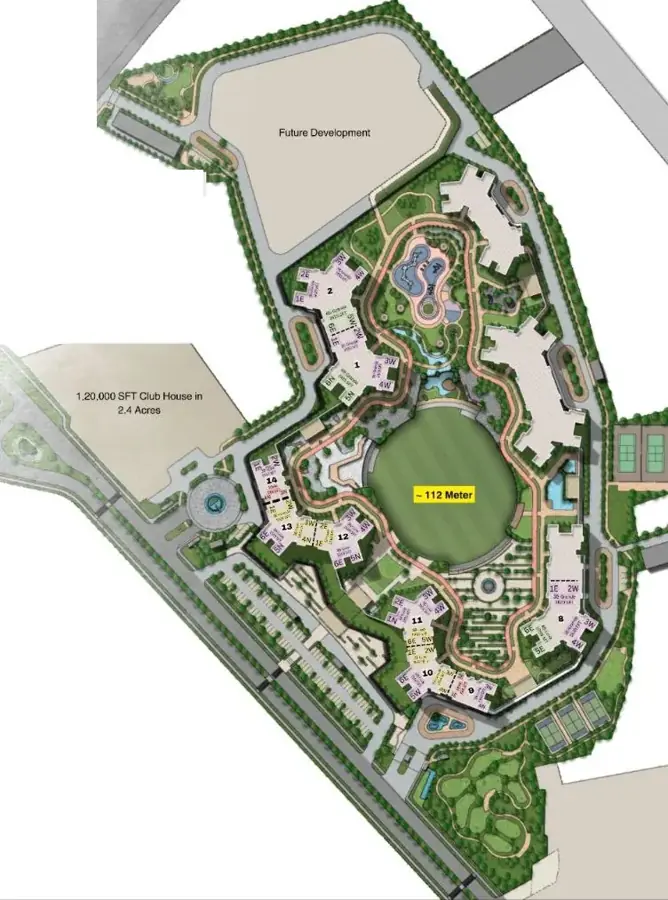 Sobha Hennur indicative master plan 50 acre mixed-use township